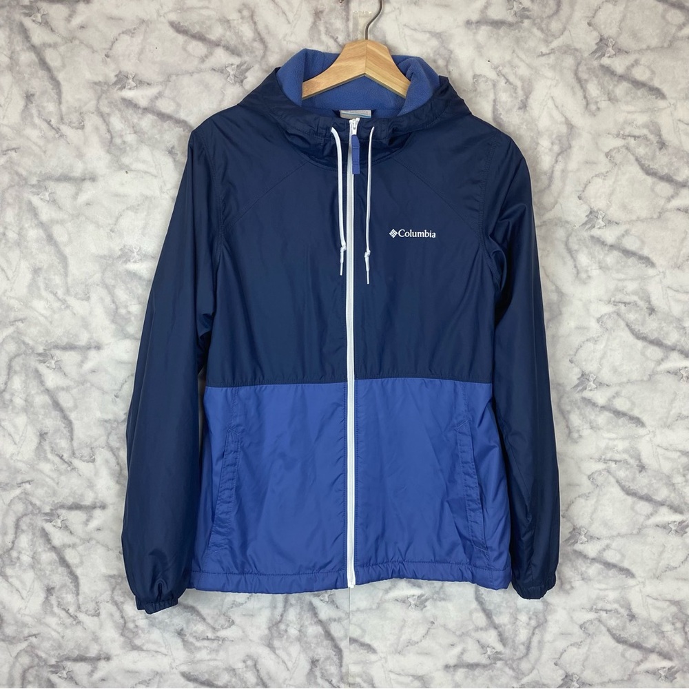Columbia Two Tone Fleece Lined Windbreaker Jacket
